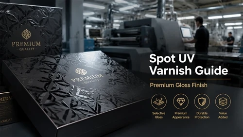 Spot UV Vernish: Udhëzues i plotë për efektet, aplikimet, koston dhe prodhimin